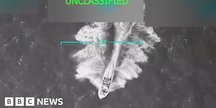 Trump dice que 11 mataron en la huelga de los Estados Unidos contra el recipiente que transportaba las drogas de Venezuela