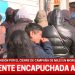 UNA PATOTA DE ENCAPUCHADOS Entró al Acto de Milei Con la CompliDad de la Policía