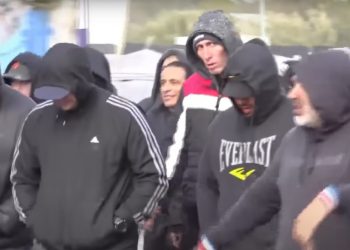 Los Encapuchados del Acto de Milei en Moreno Son Barrabravas de River