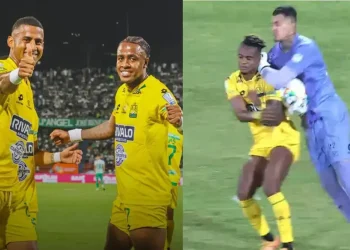 Arquero del Tolima, Con El Balón en Las Manos, Cometió Uno de los Penaltis Más Irreales de la Liga Betplay: Bucaramanga Ganó y Es Líder