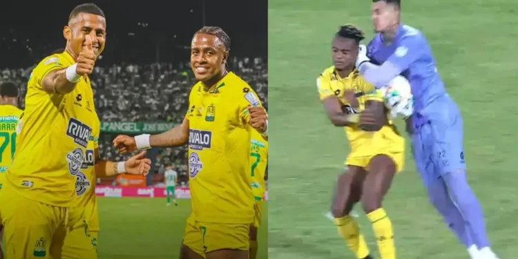Arquero del Tolima, Con El Balón en Las Manos, Cometió Uno de los Penaltis Más Irreales de la Liga Betplay: Bucaramanga Ganó y Es Líder