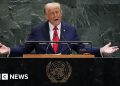 Trump critica las políticas migratorias y climáticas de los países en el discurso de la ONU