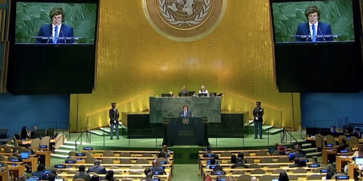 Javier Milei Repitió elogios A Trump y Cryticas a la Onu ante Auditorio Casi Vacío | En la Asamblea General de la Onu