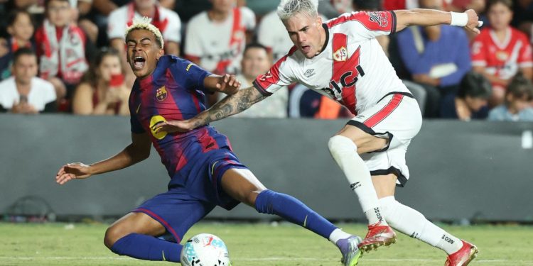 Dirado de Barcelona con Rayo Vallecano en La Liga después de Var Outage | Noticias de fútbol