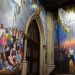 Mural en expansión en apoyo de inmigrantes presentado en la Catedral de San Patricio