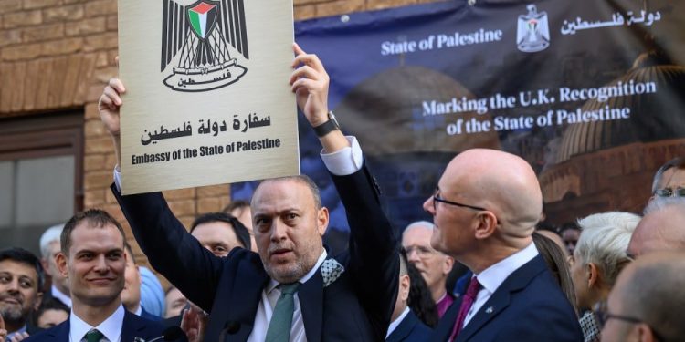 Los líderes mundiales discuten una solución de dos estados para Israel, Palestina