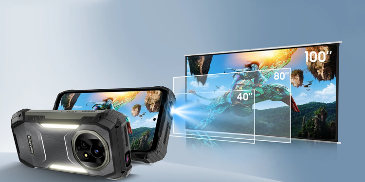 Una bestia resistente con una batería de 20,000 mAh y una luz de campamento se une a la locura de teléfonos inteligentes de proyector de 2025