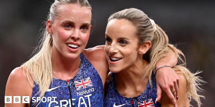 Georgia Hunter Bell lleva a Keely Hodgkinson a la medalla británica Doble en 800m final en el Campeonato Mundial de Atletismo
