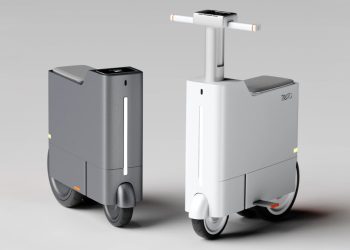 El vehículo autónomo Trego se convierte en mini scooter después del ejercicio