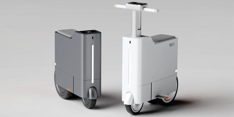 El vehículo autónomo Trego se convierte en mini scooter después del ejercicio