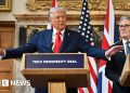 Trump sugiere que Starmer podría usar el ejército para controlar las fronteras del Reino Unido