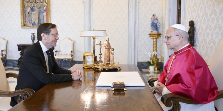 El Papa León XIV Recibió Al Presidente de Israel en El Vaticano