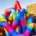 Formas tubulares Forma Laberinto de arco iris inflable por Cyril Fancelin en Grand Rapids