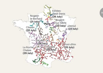 mapeo de disturbios rurales en la francia revolucionaria