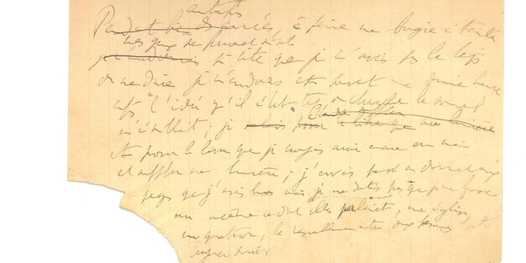 La bnf lance une souscription pour adquérir un fonds ÚNICES DE MANUSTRITS, LETTRES et Documents de Marcel Proust
