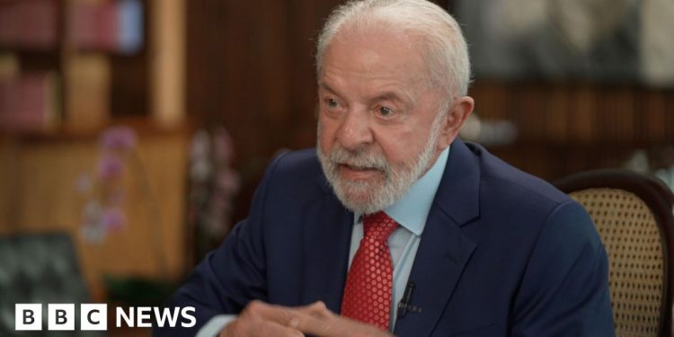 No tengo relación con Trump, el presidente de Brasil, Lula, le dice a BBC