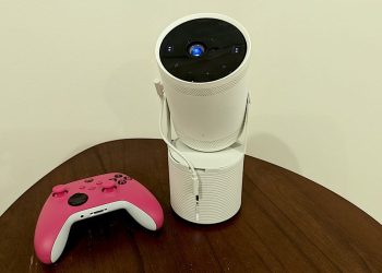 Mi proyector favorito de Samsung se duplica como un centro de juegos, y está descontado para el Día del Trabajo