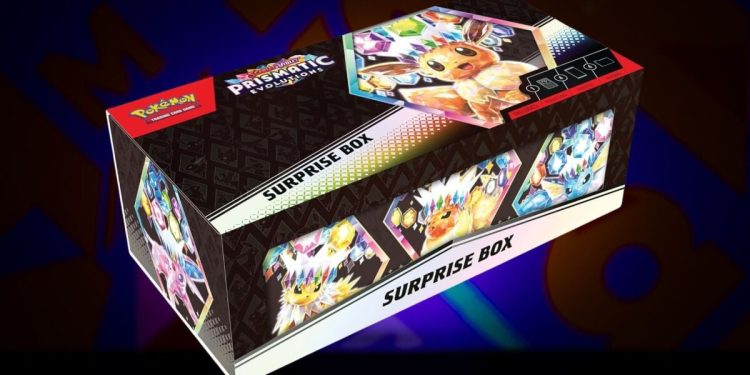 Mejor Pokémon TCG Prismatic Evolutions Surprise Box Box Deal: $ 43.70 en TCGPlayer