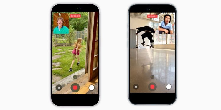 Todos los modelos de iPhone 17 obtienen una grabación de video de doble captura en la aplicación Apple Camera