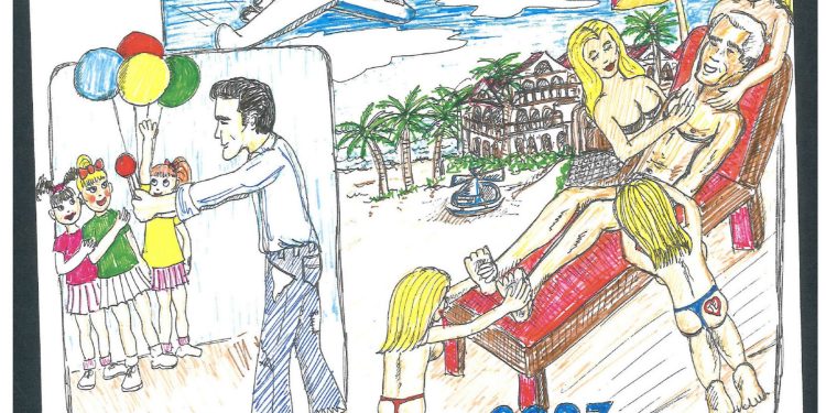 Los dibujos de cumpleaños de Epstein recién lanzados pintan una imagen inquietante