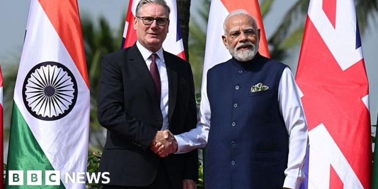 Keir Starmer se encuentra con Narendra Modi en su primera visita a la India