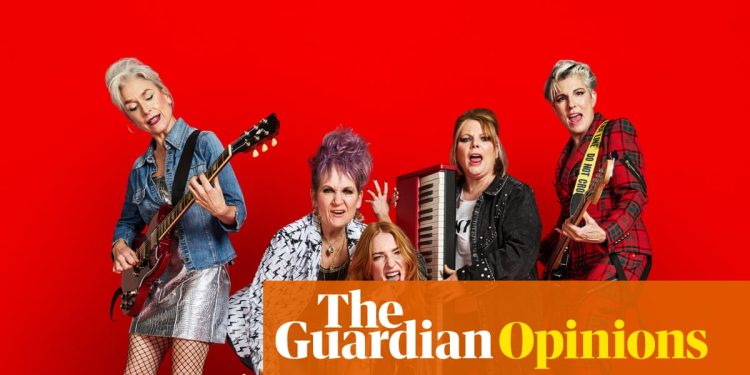 Hay una fascinante serie de televisión sobre una banda de rock menopáusica: Riot Women, ¿no es así? Tiff Bakker