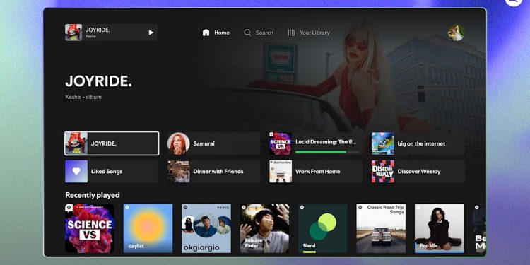La aplicación tvOS rediseñada de Spotify lleva podcasts y videos musicales al Apple TV