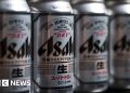 Japón enfrenta la escasez de cerveza de Asahi después del ciberataque