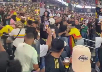 Enfrentamientos entre hinchas colombianos y mexicanos se registraron tras el amistoso en Texas, Estados Unidos