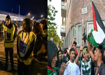 Violentos enfrentamientos entre aficionados y la policía en Udine por manifestación palestina en el juego Italia vs. Israel dejó heridos
