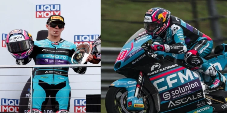 Impresionante remontada de David Alonso para terminar en el podio del Gran Premio de Australia de Moto 2