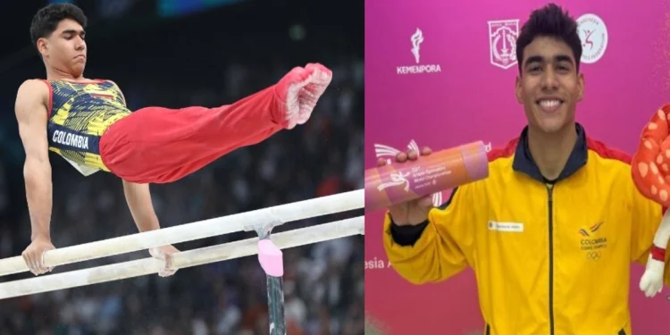 El colombiano Ángel Barajas ocupó la cuarta casilla en la final de las paralelas en el Mundial de gimnasia de Indonesia.