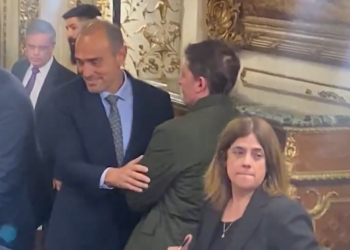 Un Lule Menem reapareció grandado en la Casa Rosada