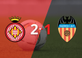 Girona consiguió una victoria por 2 a 1 ante Valencia