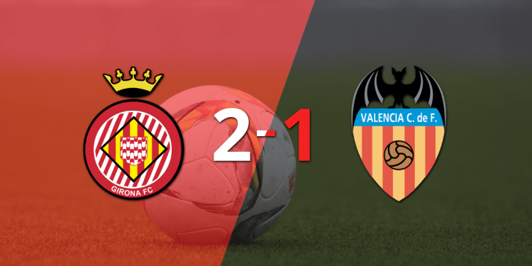 Girona consiguió una victoria por 2 a 1 ante Valencia