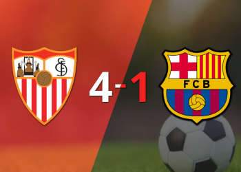 Sevilla le pasó por encima 4-1 a Barcelona