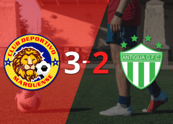 Con dos goles de Diego Casas y un gol agónico, Marquense venció 3-2 a Antigua GFC