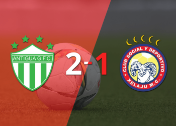 Antigua gfc consiguió una victoria por 2 a 1 ante xelajú