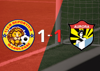 Marquense logró sacar el empate de local frente a Aurora FC