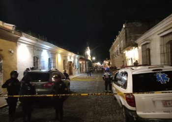 Balacera en zona turística de Antigua Guatemala genera pánico y fuerte despliegue policial