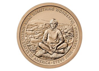 La Casa de la Moneda de EE.UU. rinde homenaje a Steve Jobs poniéndole una moneda de innovación de 1 dólar
