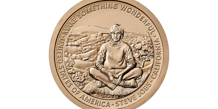 La Casa de la Moneda de EE.UU. rinde homenaje a Steve Jobs poniéndole una moneda de innovación de 1 dólar