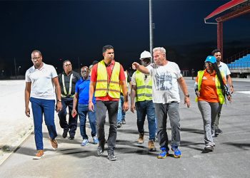 La pista sintética de New Amsterdam según lo previsto para su apertura en 2025