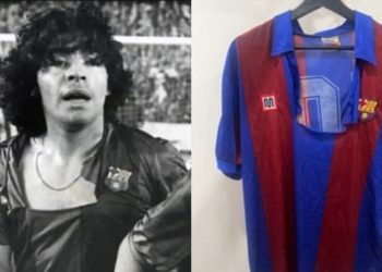 Diego Maradona: Subastan Camiseta de Famosa Batalla Campal Con Barcelona vs Athletic Bilbao en 1984 | Foto | Deportado