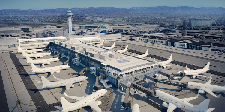 LAX está construyendo una Terminal 5 completamente nueva para los Juegos Olímpicos