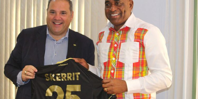 Montagliani realiza visita oficial a Dominica y se reúne con el primer ministro Skerrit