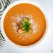 Sopa de albahaca de tomate simple (estufa o olla instantánea)