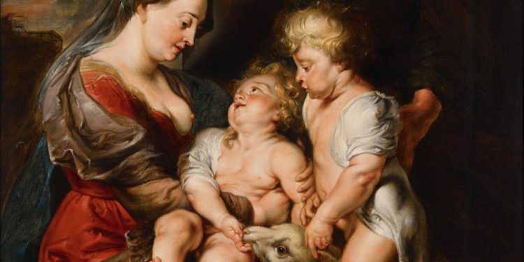 Un Rubens en el stand de Gagosian en Art Basel Paris