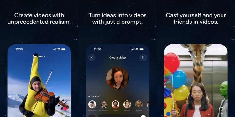 La aplicación de vídeo Sora AI de OpenAI alcanza el millón de descargas