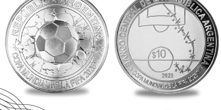 El Banco Central lanzó una moneda en conmemoración al gol de Maradona frente a Inglaterra en el Mundial 1986 :: Olé